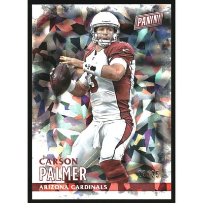 2016 Panini Black Friday Cracked Ice #33 Carson Palmer