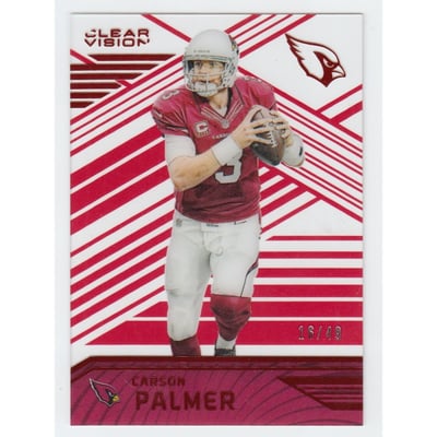 2016 Panini Clear Vision Red #1A Carson Palmer