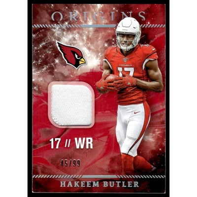 2019 Panini Origins Rookie Patches Red #16 Hakeem Butler