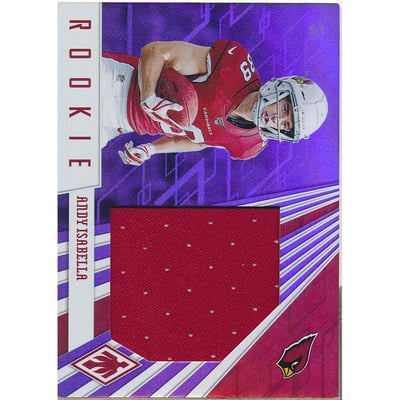 2019 Panini Phoenix Rookie Premiere Jumbo Memorabilia Purple #29 Justice Hill