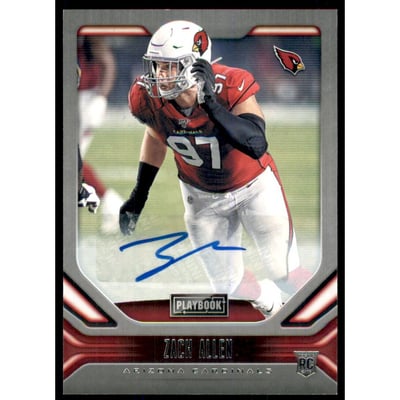 2019 Panini Playbook Rookie Signatures #177 Zach Allen