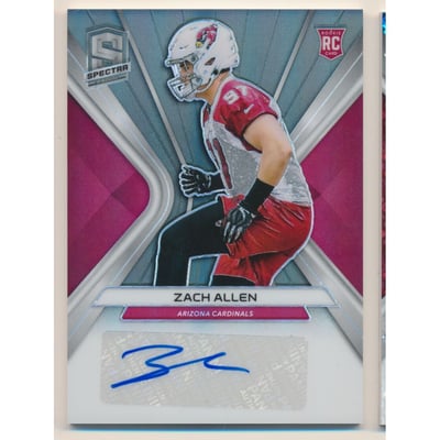 2019 Panini Spectra Rookie Autographs #10 Zach Allen