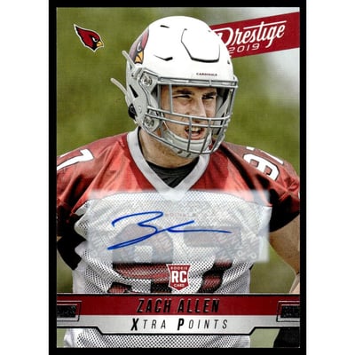 2019 Prestige Xtra Points Signatures #212 Zach Allen