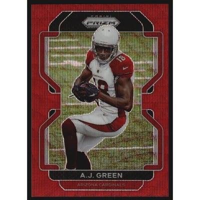 2021 Panini Prizm Prizms Red Wave #74 A.J. Green