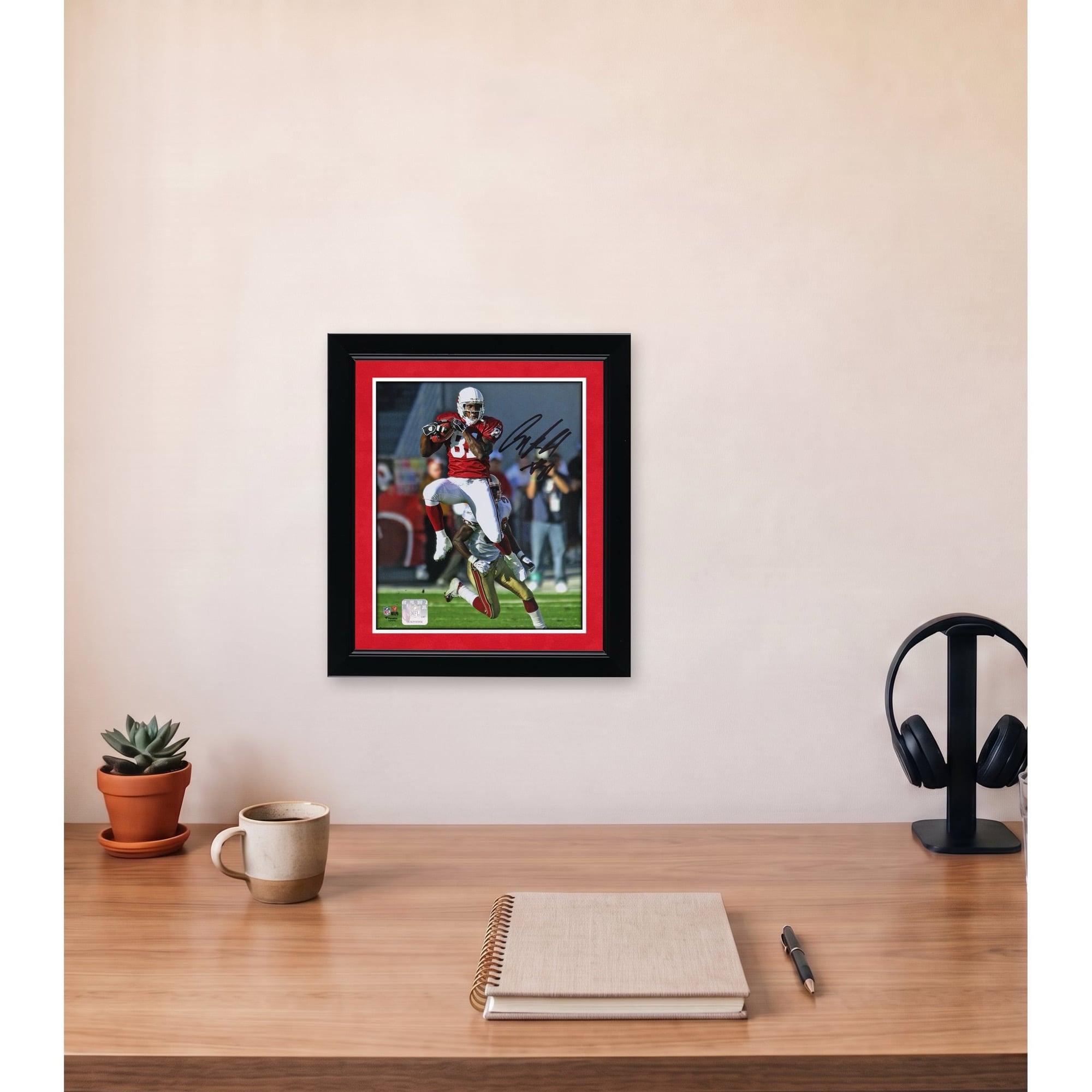 Anquan Boldin Arizona Cardinals Autographed 8" x 10" Jump Catch Vertical Photograph
