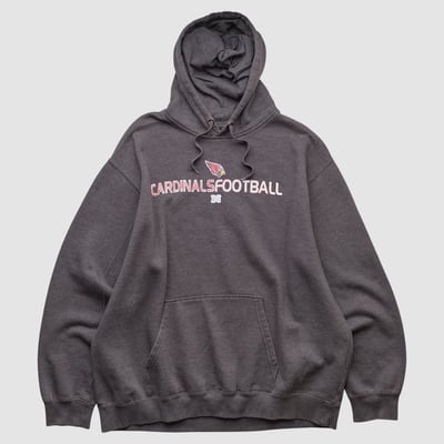Arizona Cardinals NFL 2010s Hooded Pullover Sweatshirt - Charcoal - L by Fanatics Real Vintage