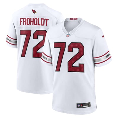 Arizona Cardinals Nike Game Road Jersey - White - Hjalte Froholdt - Mens