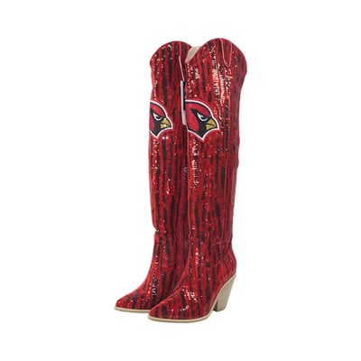 Bottes cuissardes à sequins bicolores Arizona Cardinals Cuce