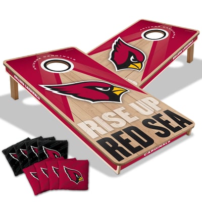 Arizona Cardinals IDNA 2' x 4' Slogan Series Cornhole Game with Bags