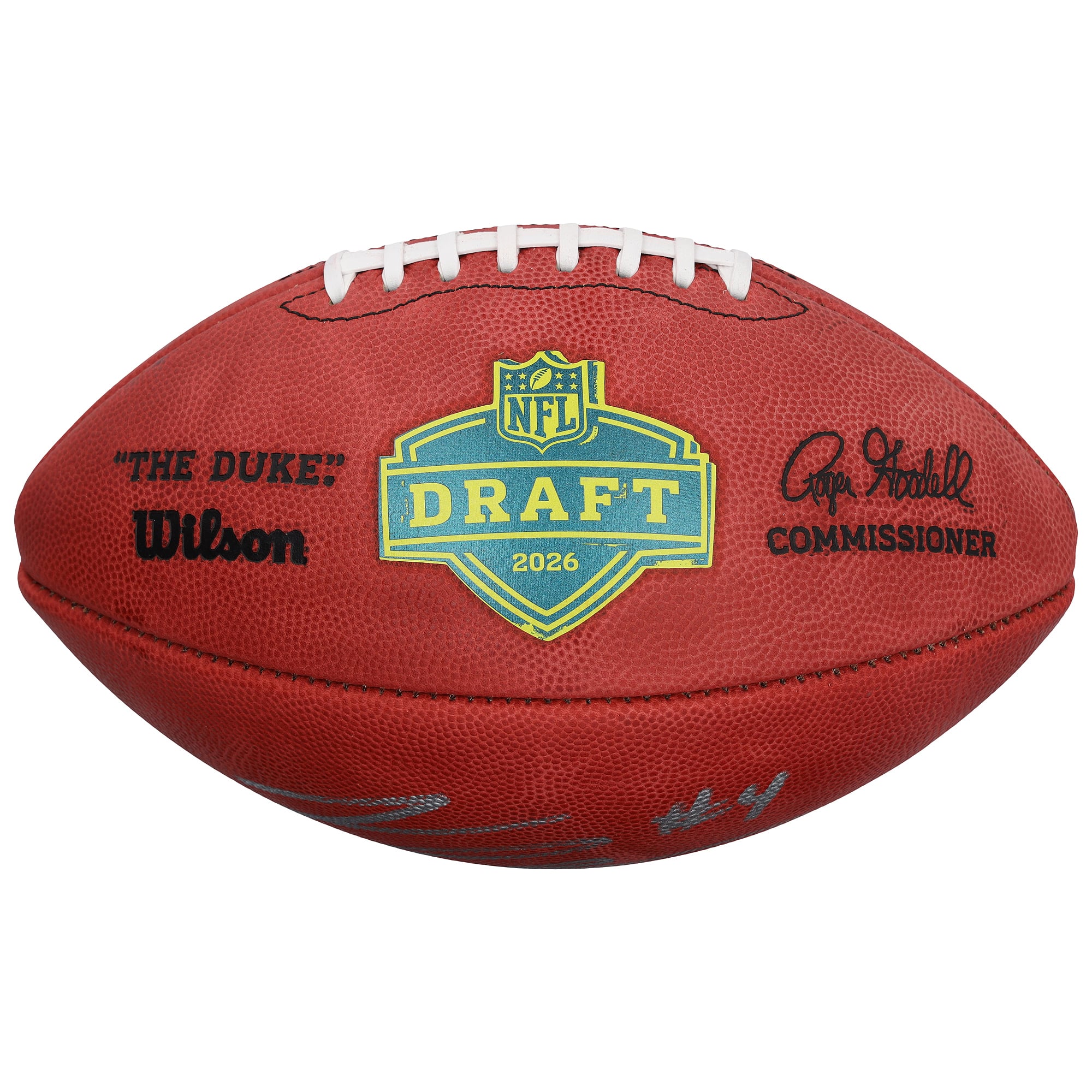 Jeremiyah Love Arizona Cardinals Autographed 2026 NFL Draft Wilson Duke Pro Football