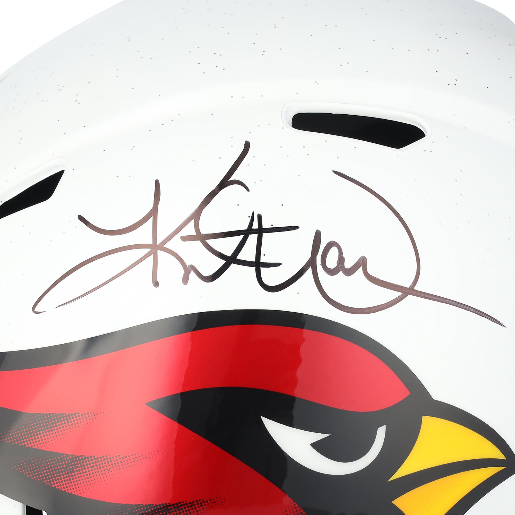 Casque réplique Riddell Speed ​​autographié par Kurt Warner des Cardinals de l'Arizona