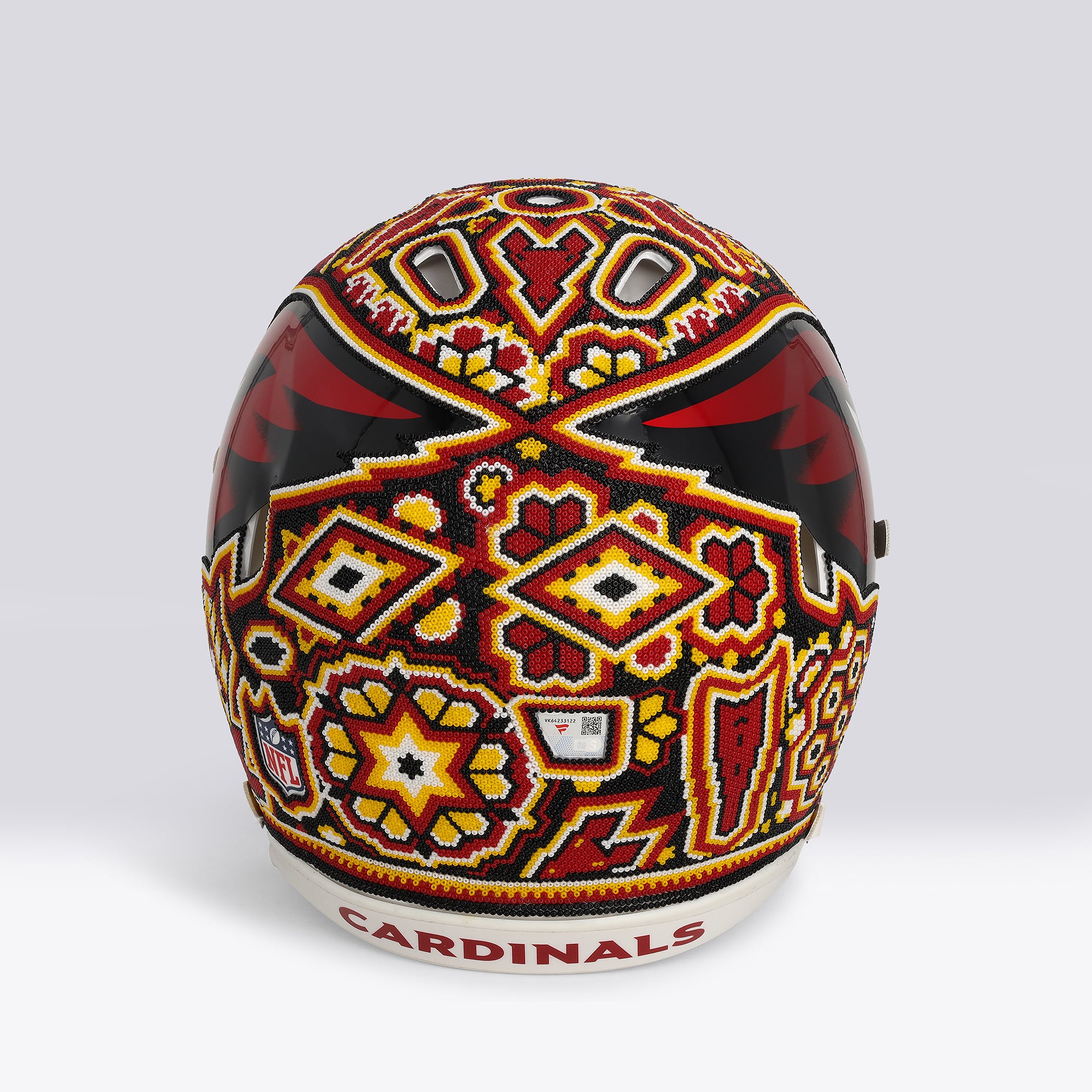 Casque Riddell Speed ​​Authentic 2023 autographié par Kyler Murray (Arizona Cardinals) - Illustration par Soul Made Arte