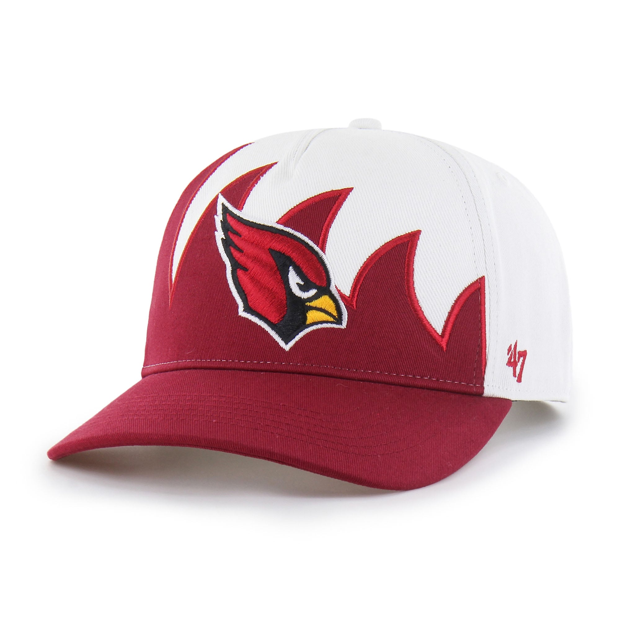 Men's '47 White Arizona Cardinals Jagged Hitch Adjustable Hat