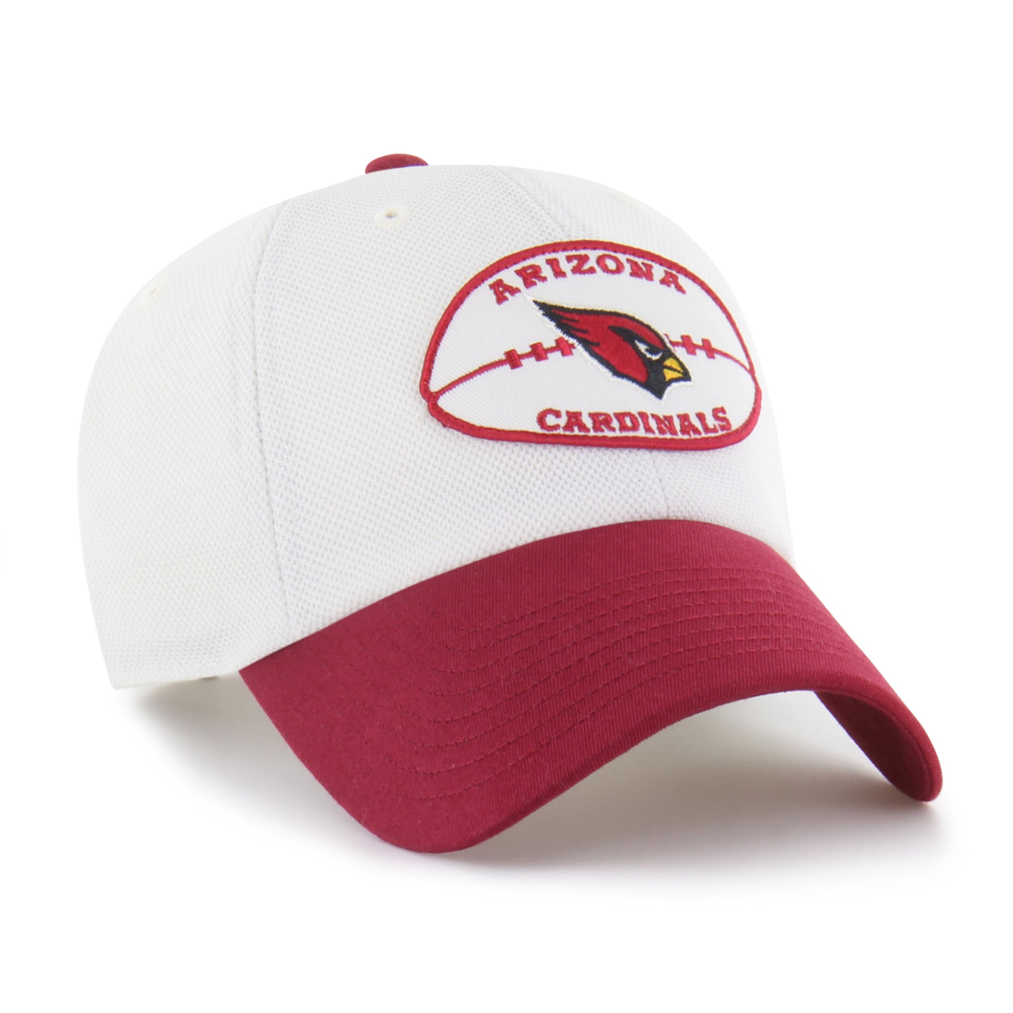 Casquette ajustable Arizona Cardinals '47 blanche/cardinale en piqué avec écusson Clean Up