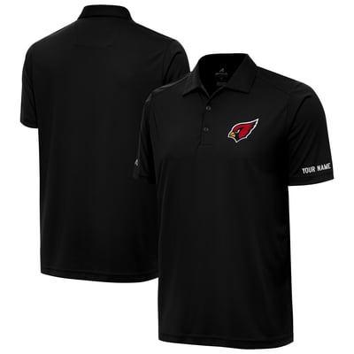 Arizona Cardinals Antigua  Personalized Tribute Polo - Black