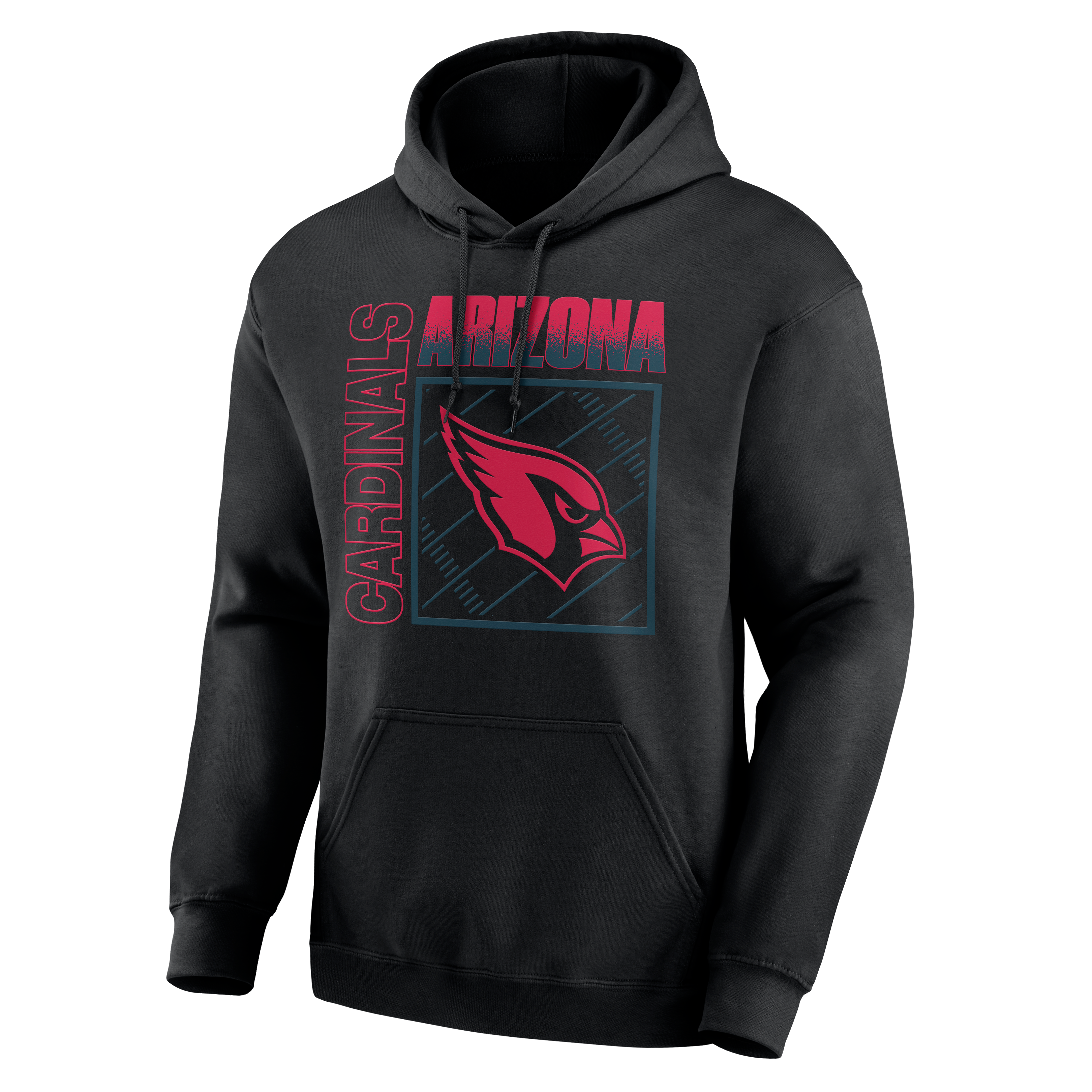 Men's Black Arizona Cardinals Home Field Pop Personalized Name & Number Hoodie