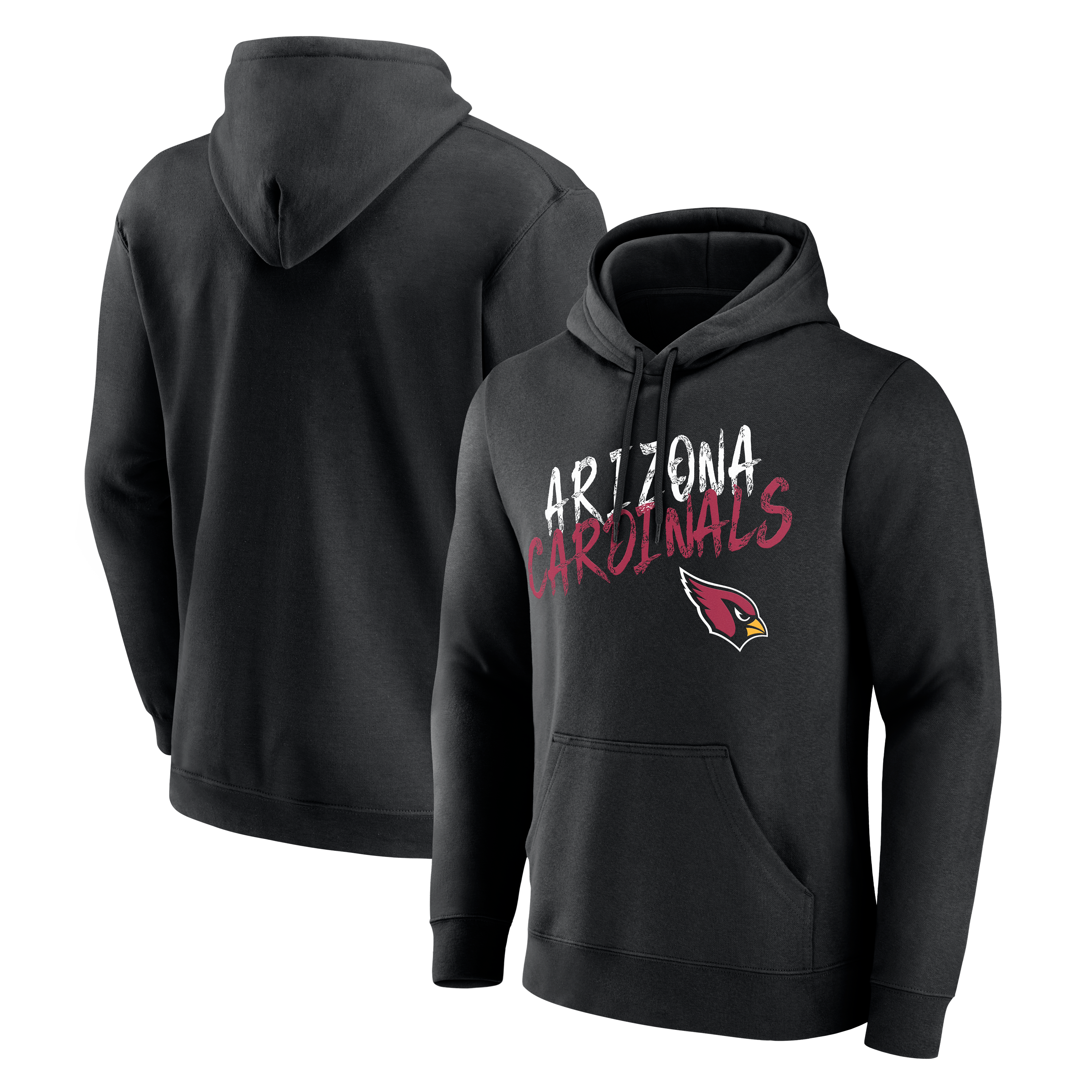 Sweat à capuche noir pour homme Arizona Cardinals Hustle
