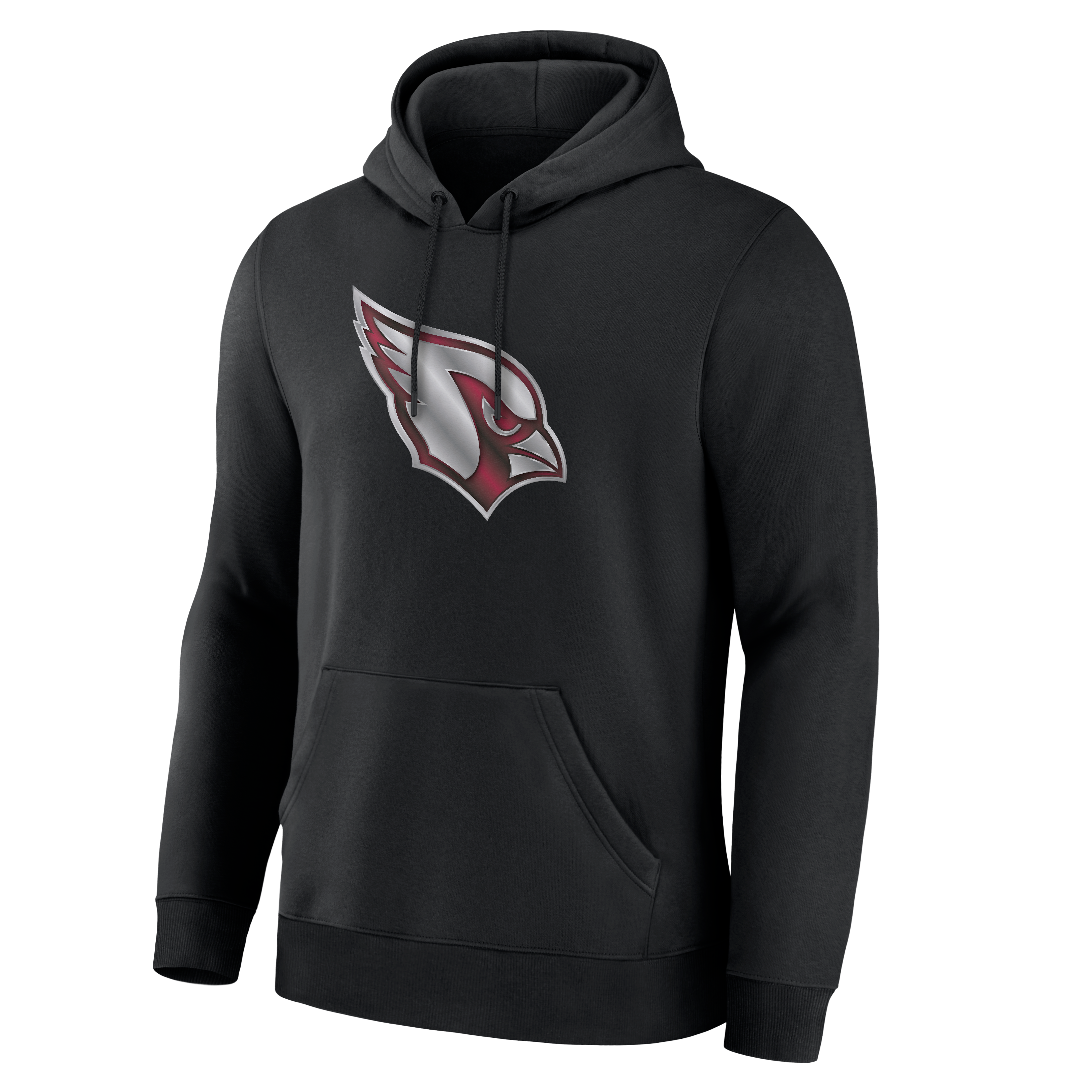 Sweat à capuche noir pour homme avec mascotte métallique des Cardinals de l'Arizona