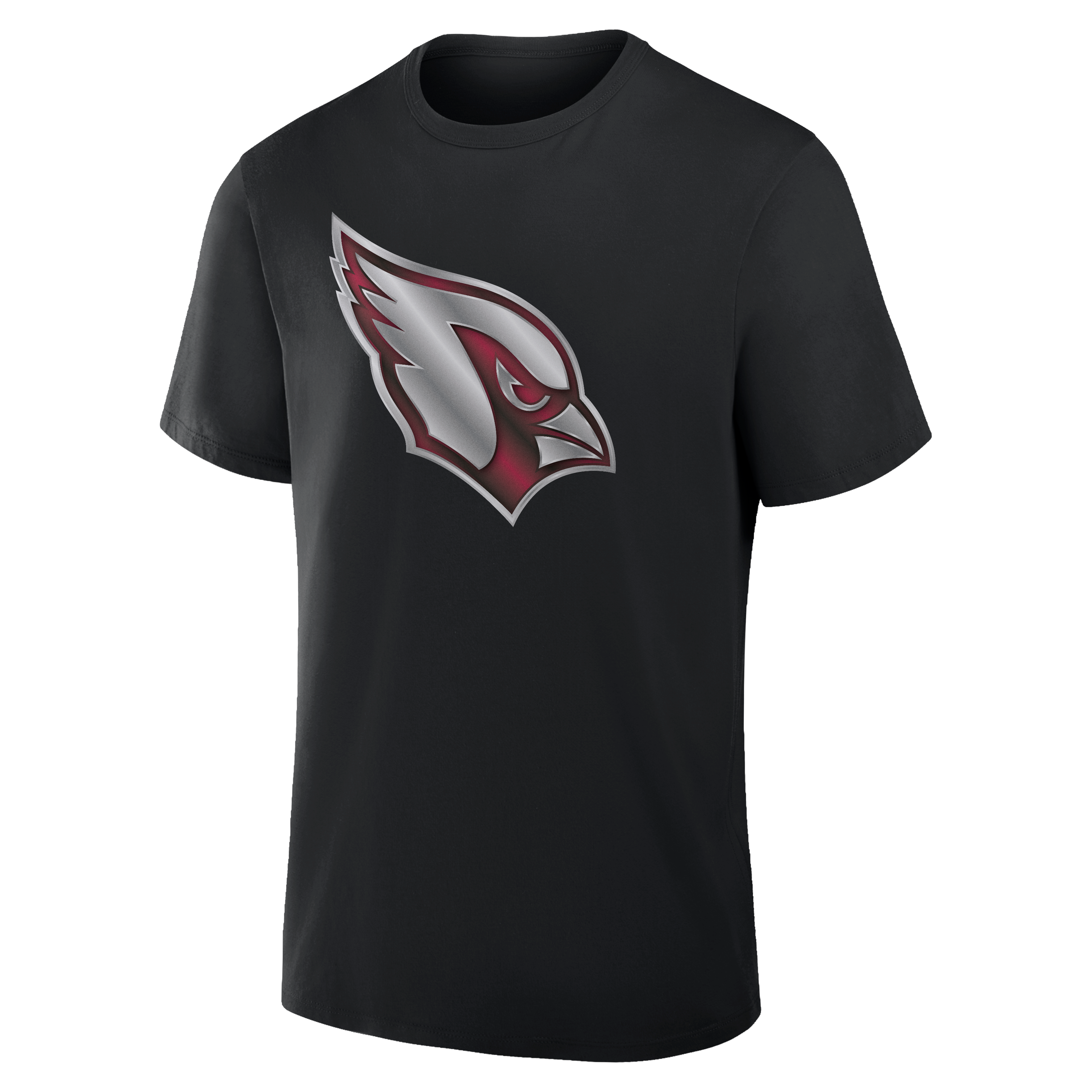 T-shirt noir pour homme avec mascotte métallique des Cardinals de l'Arizona