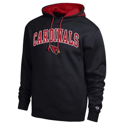  Arizona Cardinals Champion Contrast Hoodie - Black/Cardinal