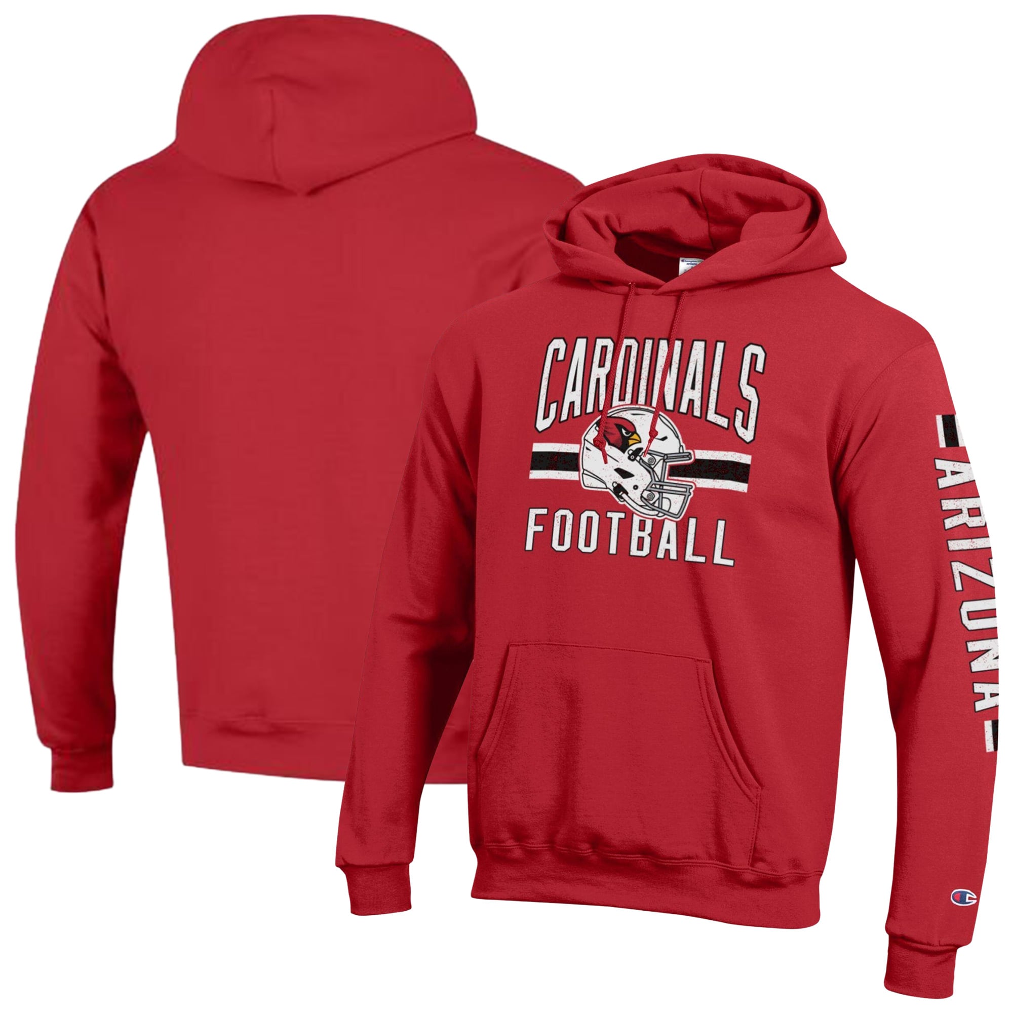 Men's Champion  Cardinal Arizona Cardinals Powerblend Hoodie