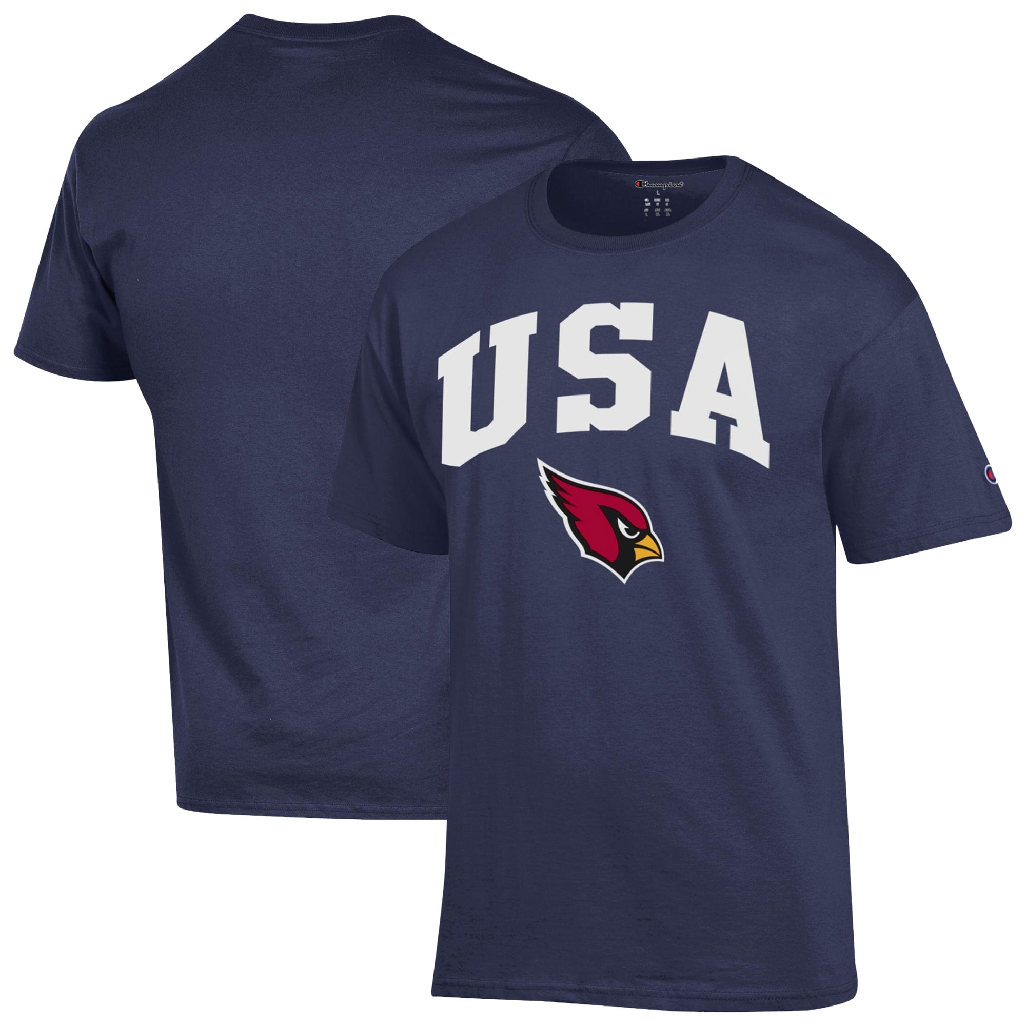 Men's Champion Navy Arizona Cardinals Americana T-Shirt
