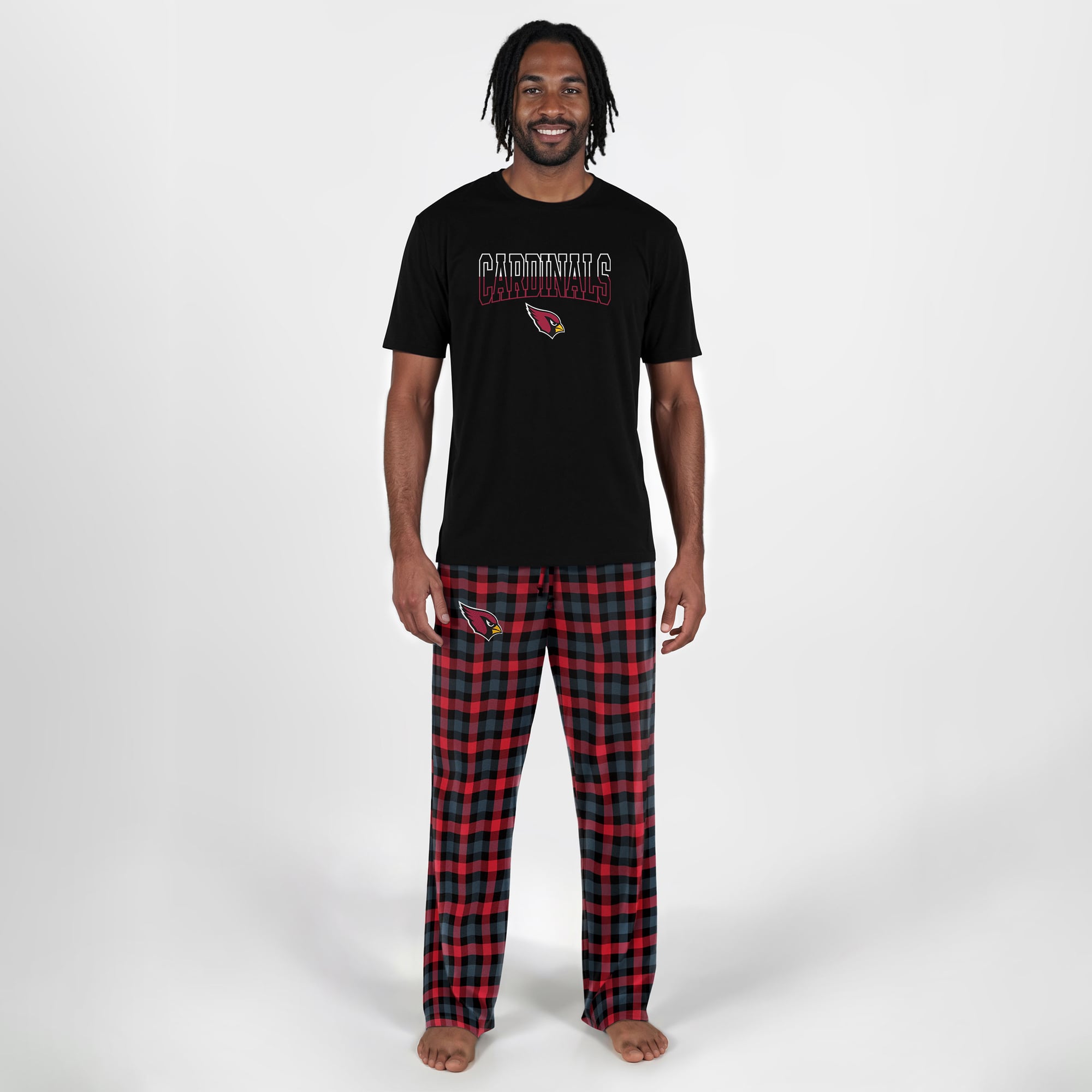Men's Concepts Sport Black Arizona Cardinals Highland Sleep Set