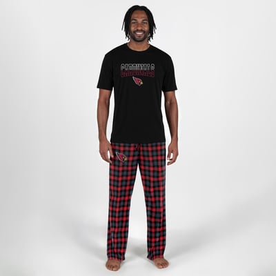 Arizona Cardinals Concepts Sport Highland Sleep Set - Black