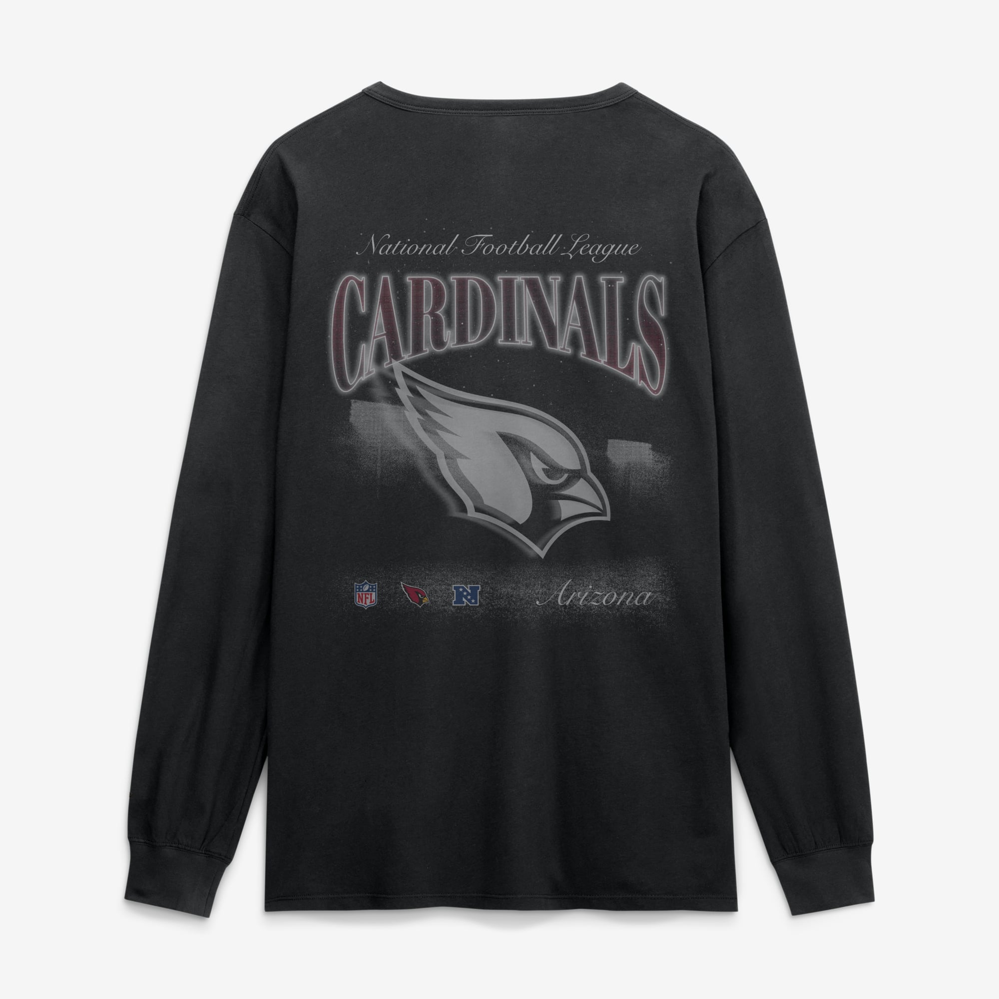 T-shirt à manches longues Fanatics Black Arizona Cardinals Midnight Falls pour homme