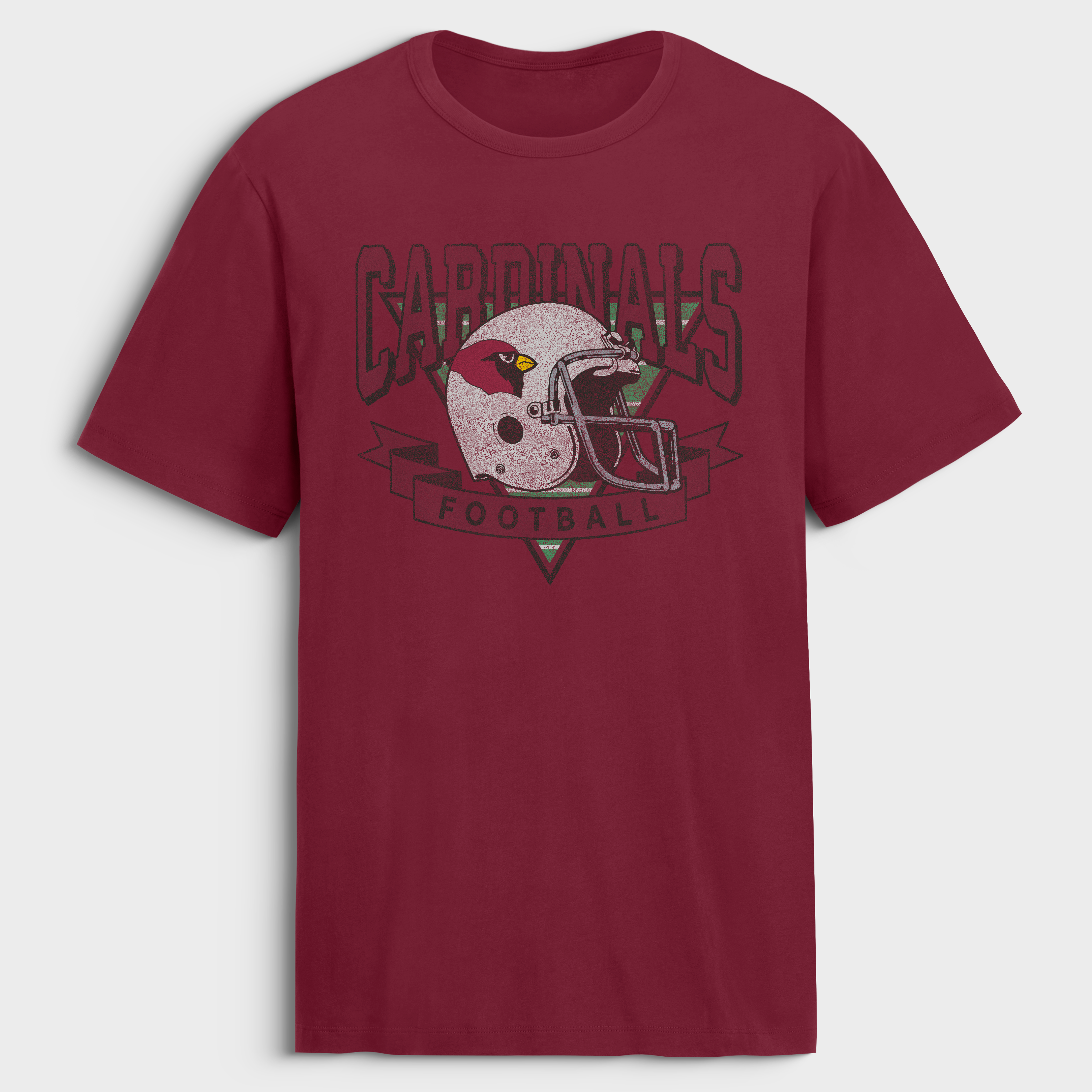 Men's Fanatics Cardinal Arizona Cardinals Old Fashion Rushing Legacy Cotton T-Shirt