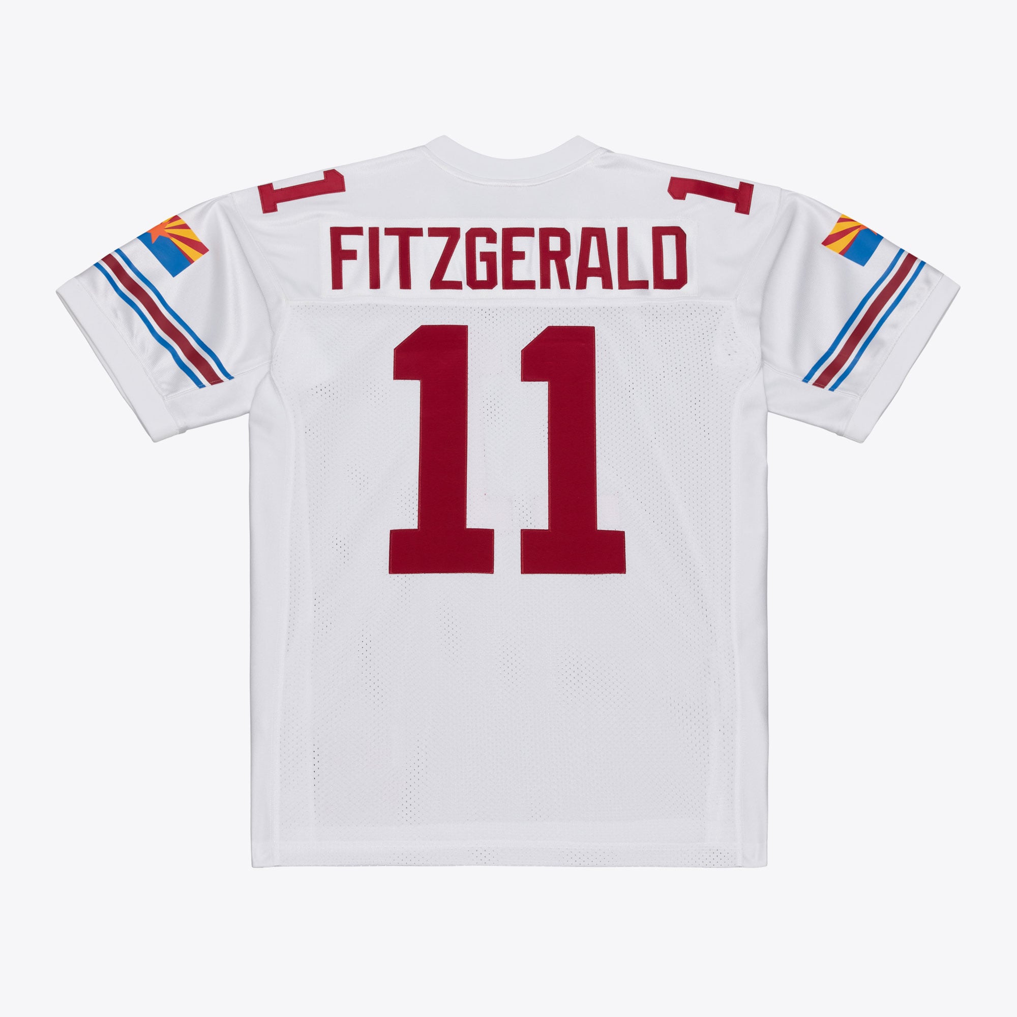 Men's Mitchell & Ness Larry Fitzgerald White Arizona Cardinals 2004 Authentic Throwback Jersey