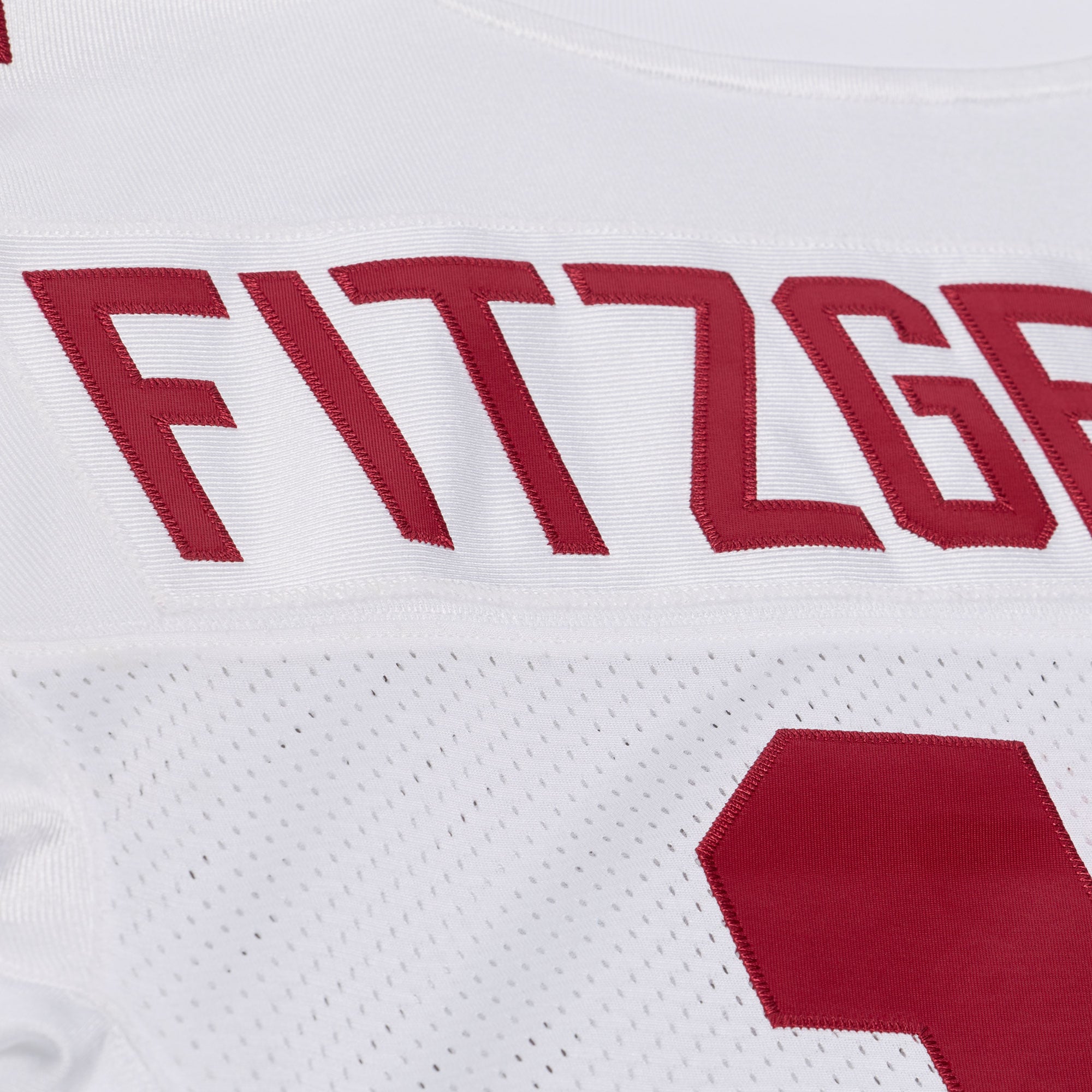 Men's Mitchell & Ness Larry Fitzgerald White Arizona Cardinals 2004 Authentic Throwback Jersey