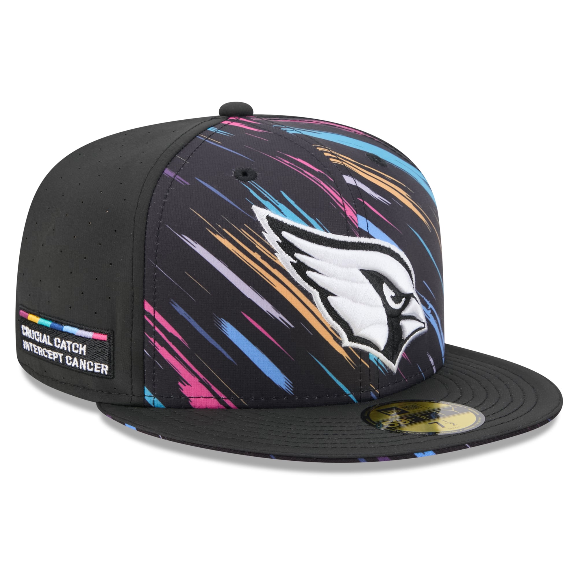 Men's New Era Black Arizona Cardinals 2026 NFL Crucial Catch 59FIFTY Fitted Hat