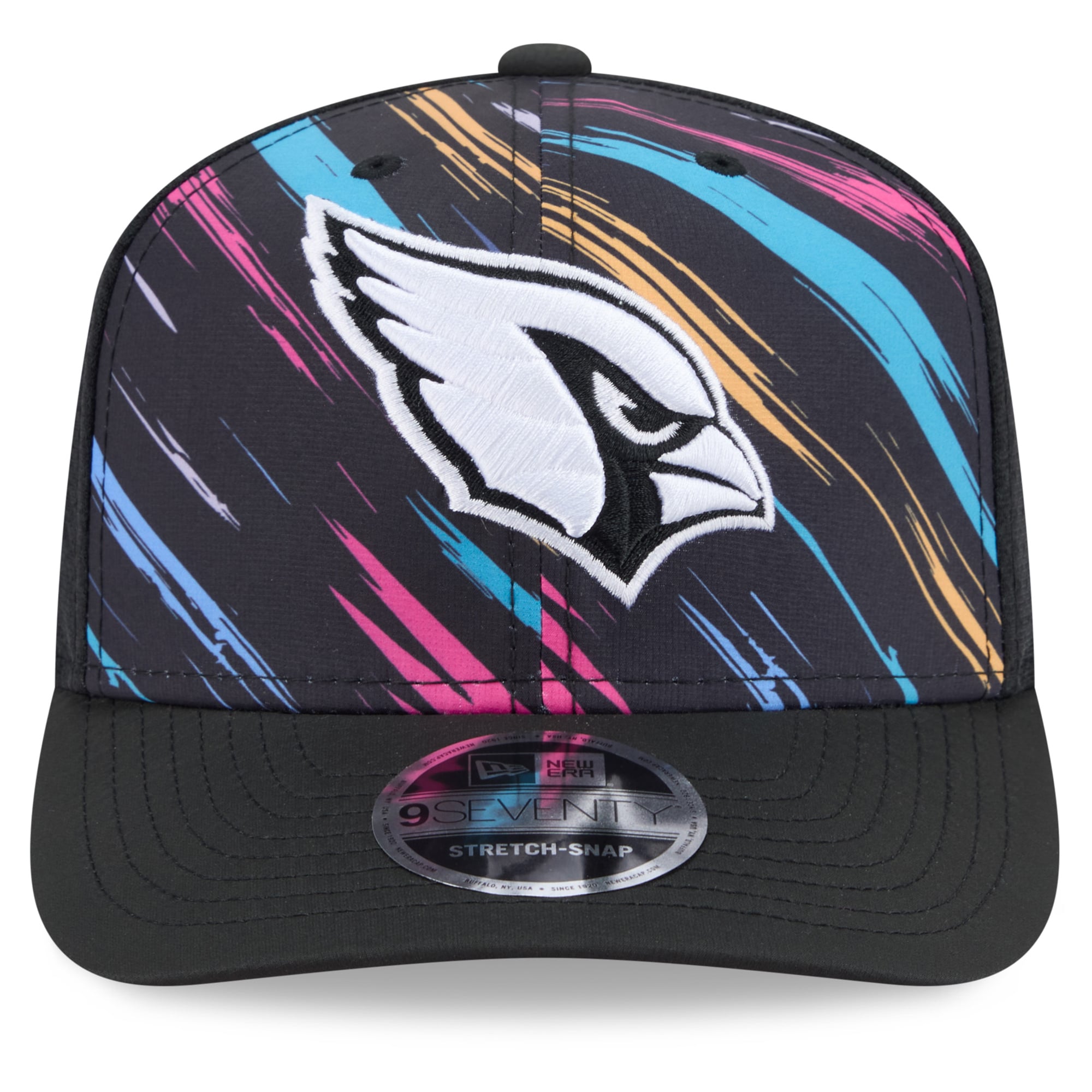 Men's New Era Black Arizona Cardinals 2026 NFL Crucial Catch 9SEVENTY Adjustable Trucker Hat