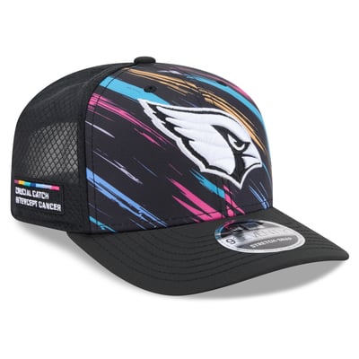 Arizona Cardinals New Era 2026 NFL Crucial Catch 9SEVENTY Adjustable Trucker Hat - Black