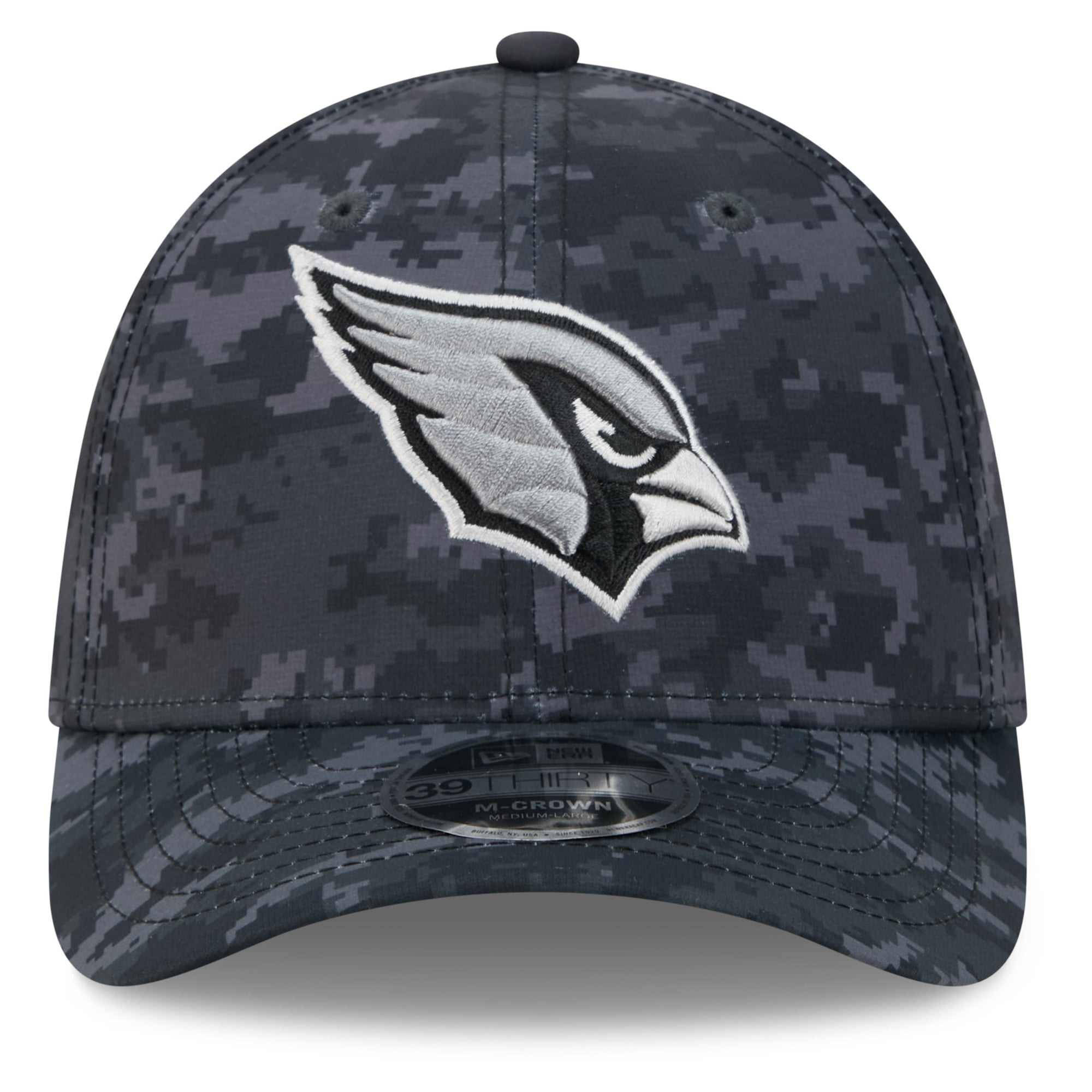 Men's New Era Black Arizona Cardinals 2026 Salute To Service 39THIRTY M-Crown Stretch Hat