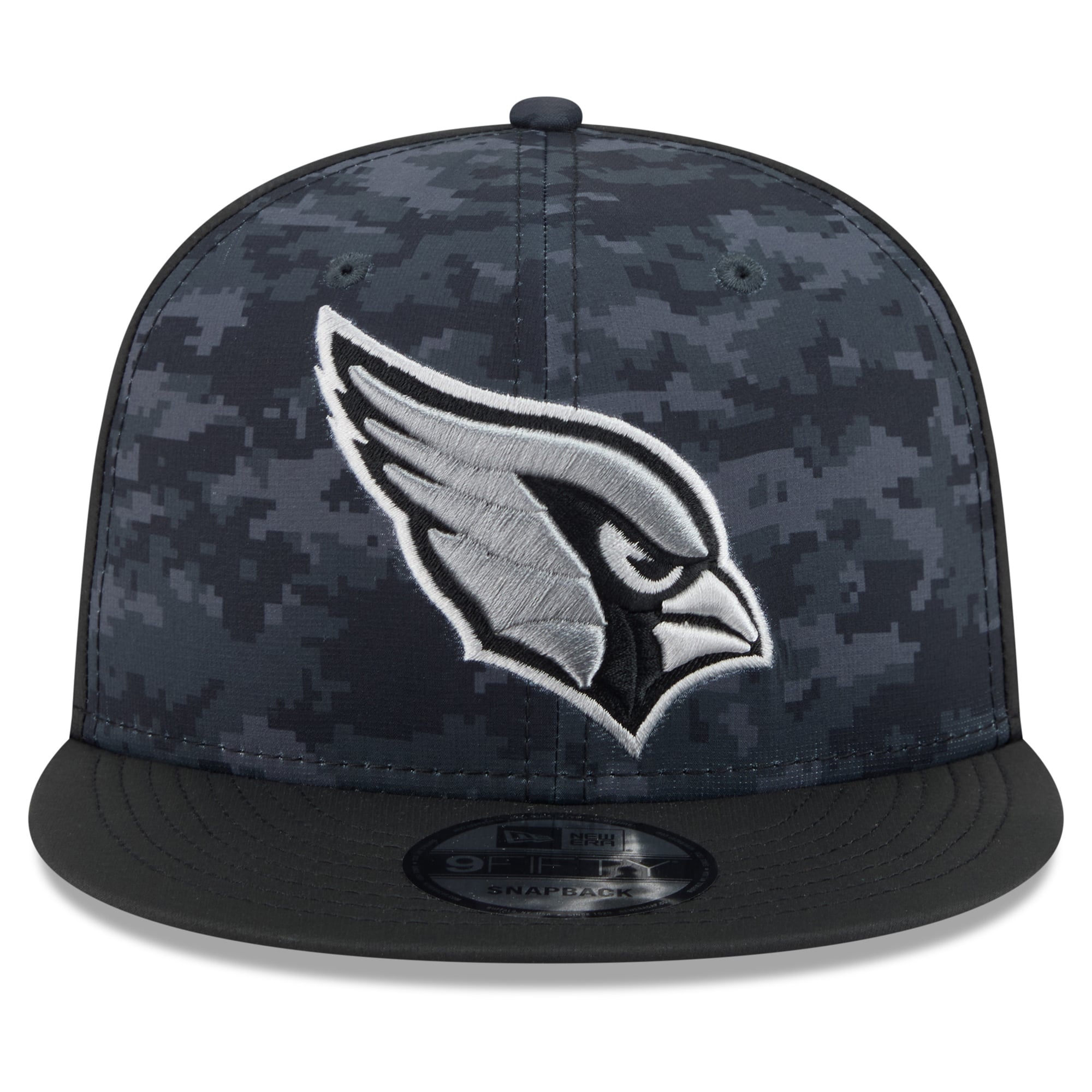 Casquette snapback New Era noire pour homme Arizona Cardinals 2026 Salute To Service 9FIFTY