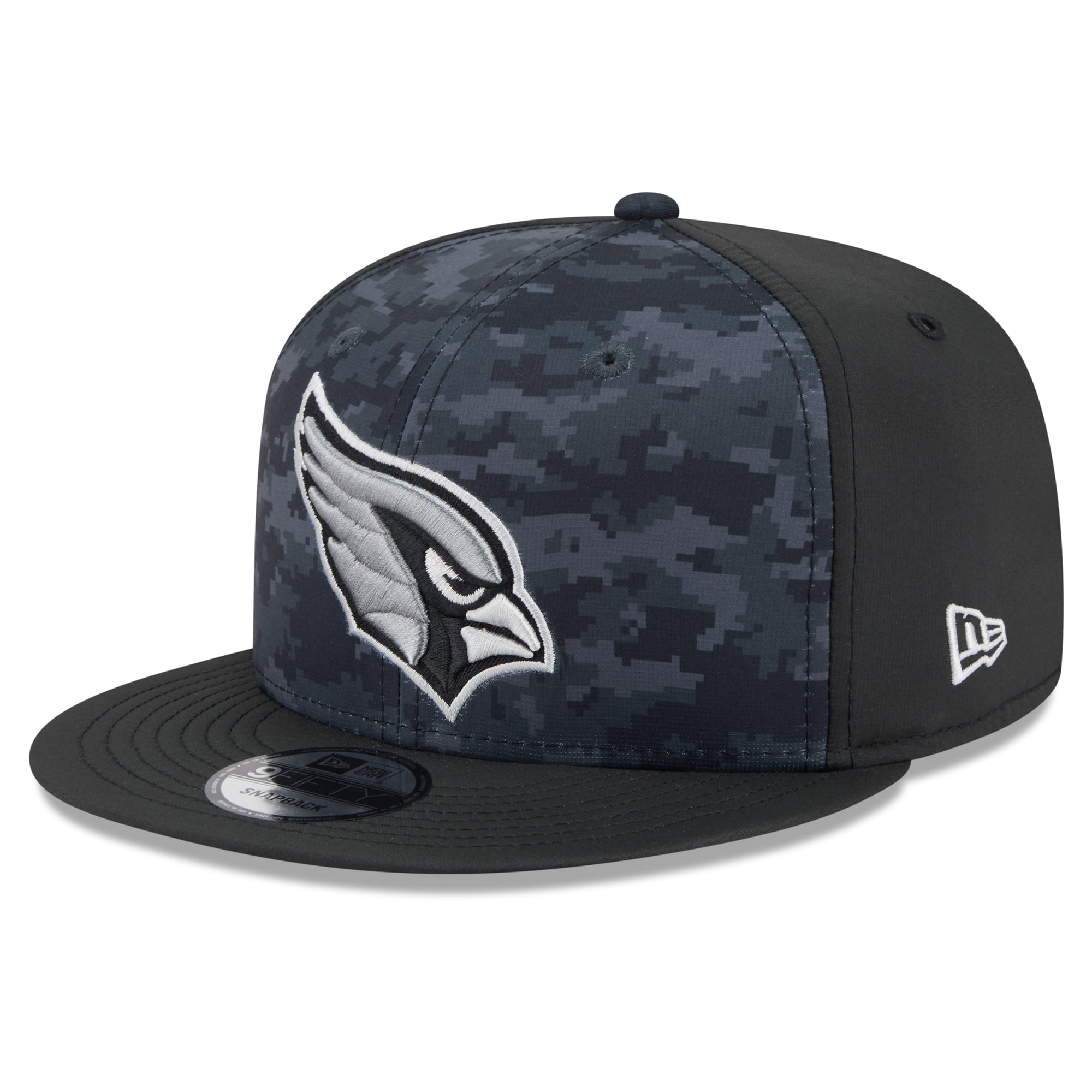 Casquette snapback New Era noire pour homme Arizona Cardinals 2026 Salute To Service 9FIFTY