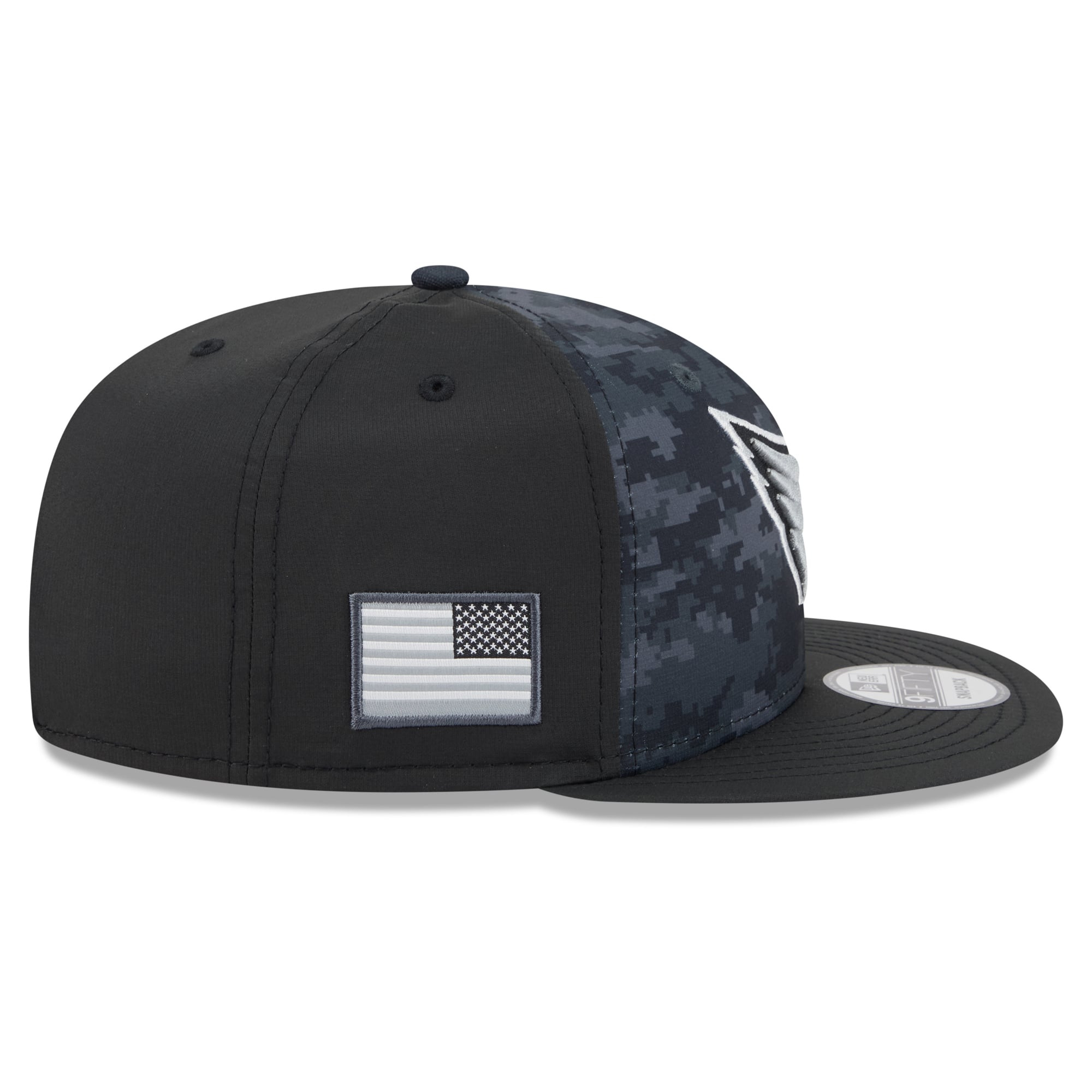 Casquette snapback New Era noire pour homme Arizona Cardinals 2026 Salute To Service 9FIFTY