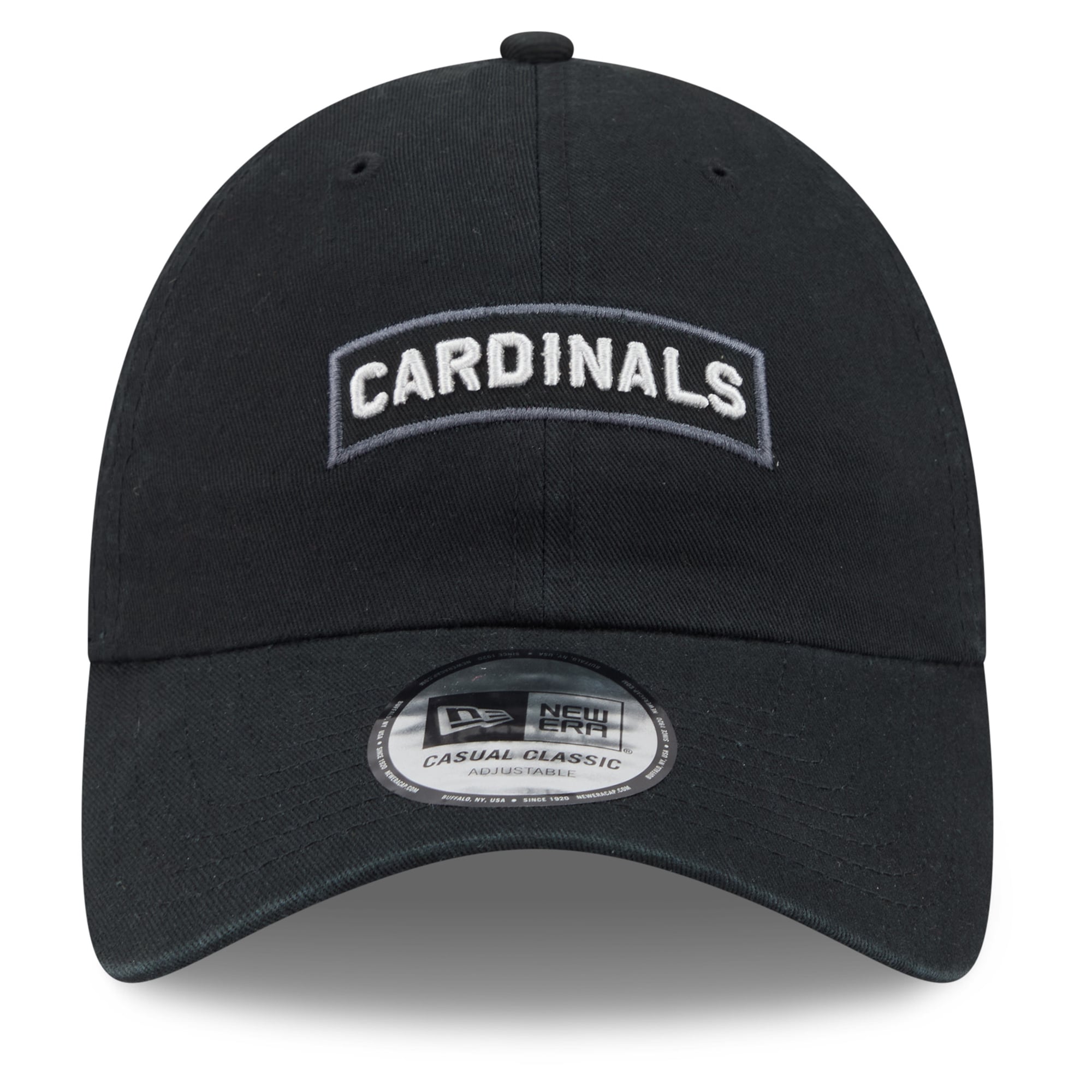 Casquette New Era noire pour homme, Arizona Cardinals 2026 Salute To Service, style classique décontracté et ajustable