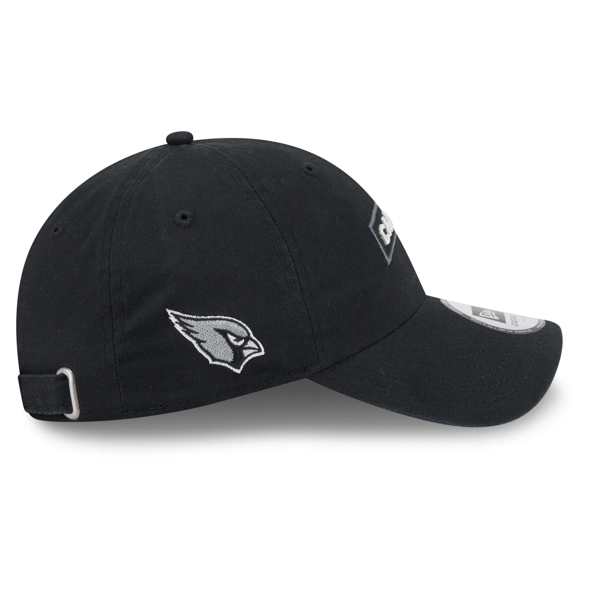 Casquette New Era noire pour homme, Arizona Cardinals 2026 Salute To Service, style classique décontracté et ajustable