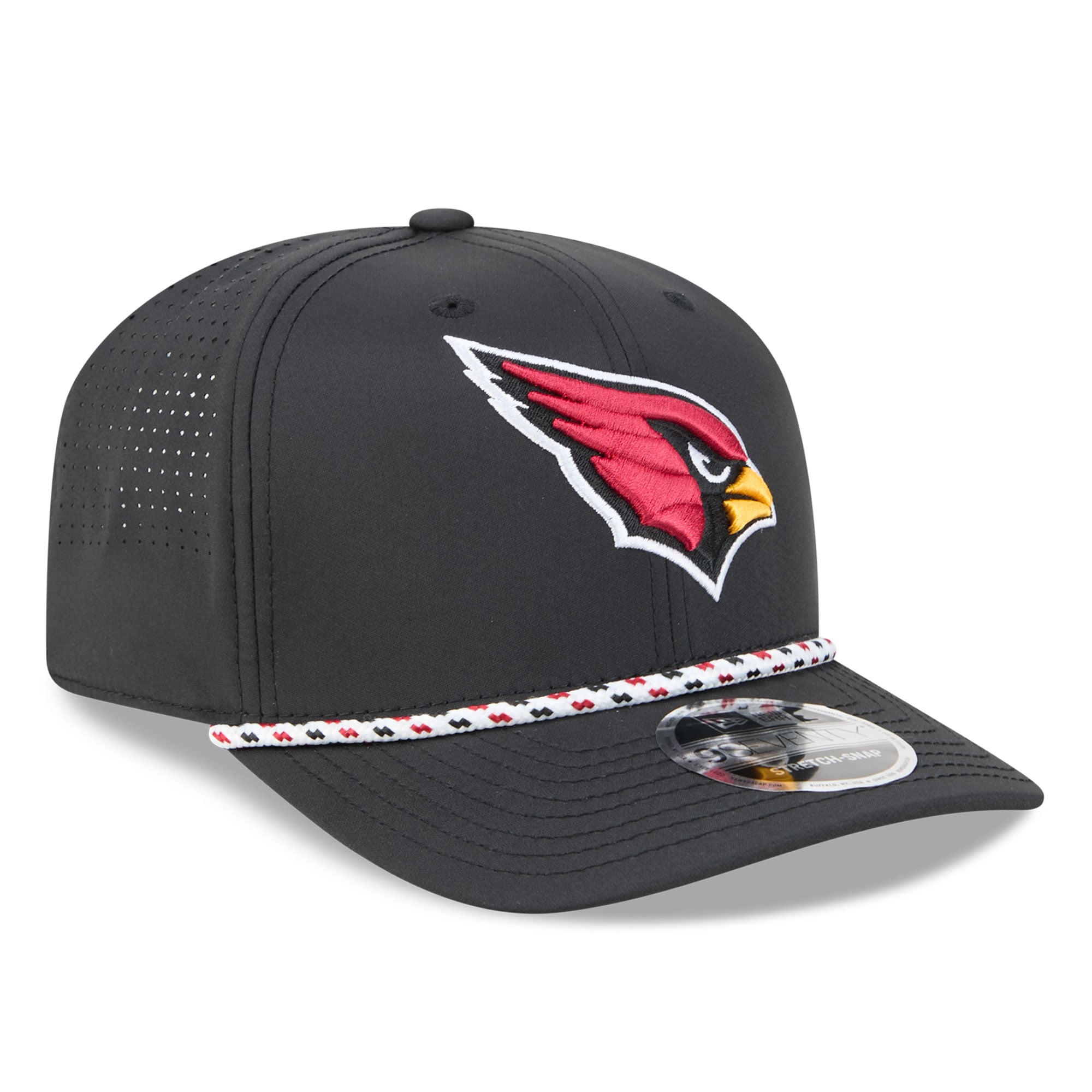 Casquette ajustable New Era Arizona Cardinals 9SEVENTY noire pour homme