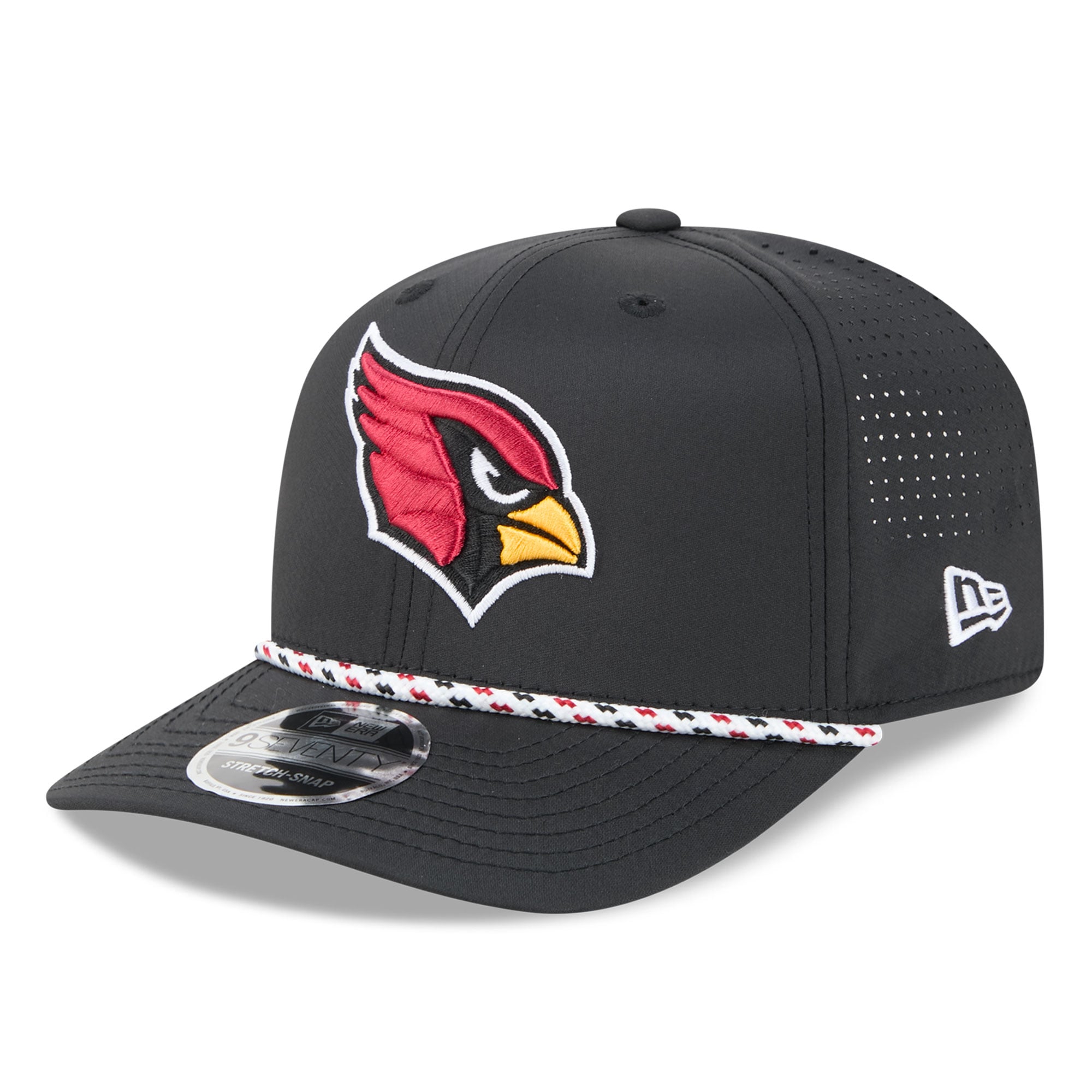 Casquette ajustable New Era Arizona Cardinals 9SEVENTY noire pour homme