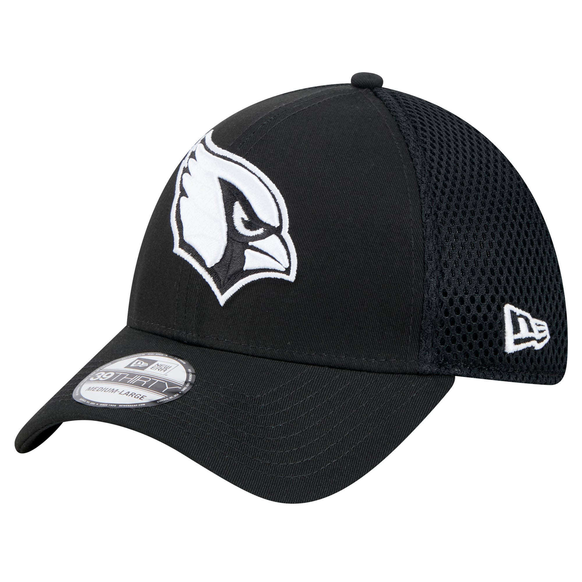 Casquette Main Neo 39THIRTY Flex noire New Era pour homme des Cardinals de l'Arizona