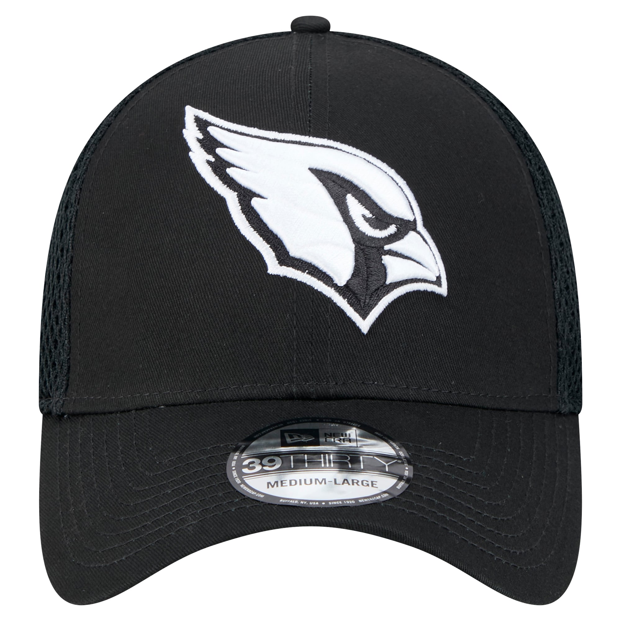 Casquette Main Neo 39THIRTY Flex noire New Era pour homme des Cardinals de l'Arizona