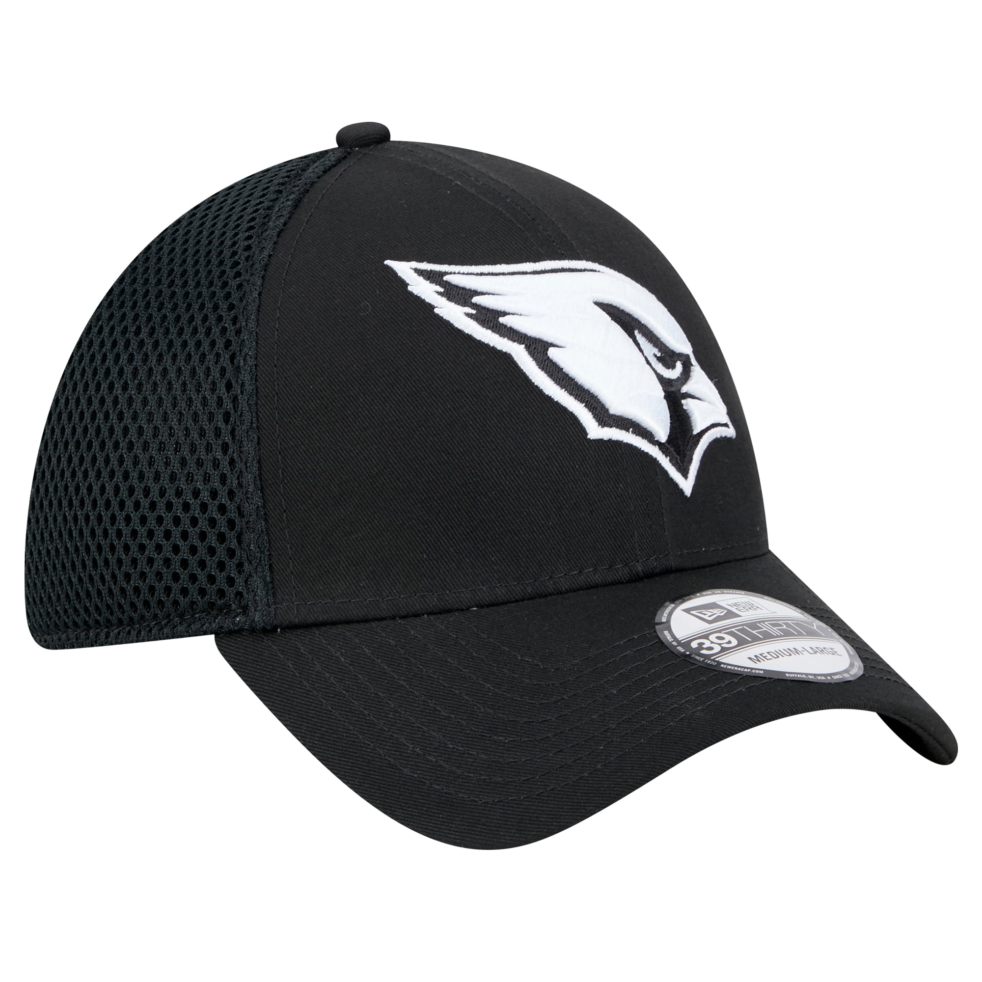 Casquette Main Neo 39THIRTY Flex noire New Era pour homme des Cardinals de l'Arizona