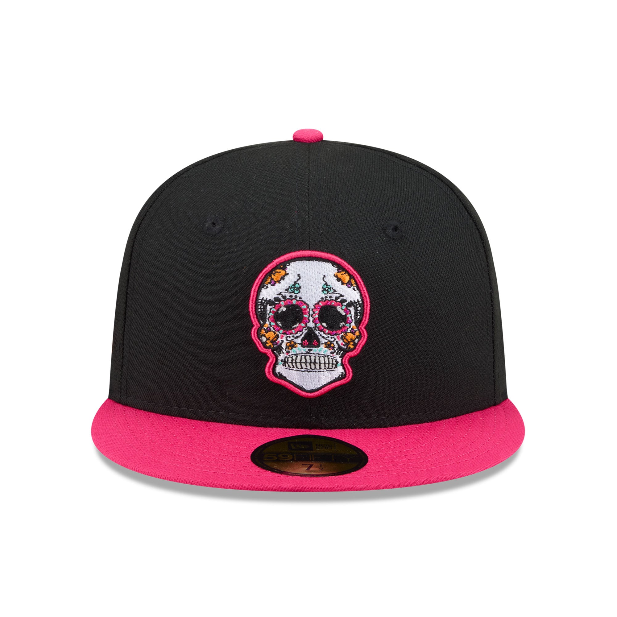 Casquette ajustée New Era 59FIFTY pour homme, noire et rose, Arizona Cardinals, Jour des Morts