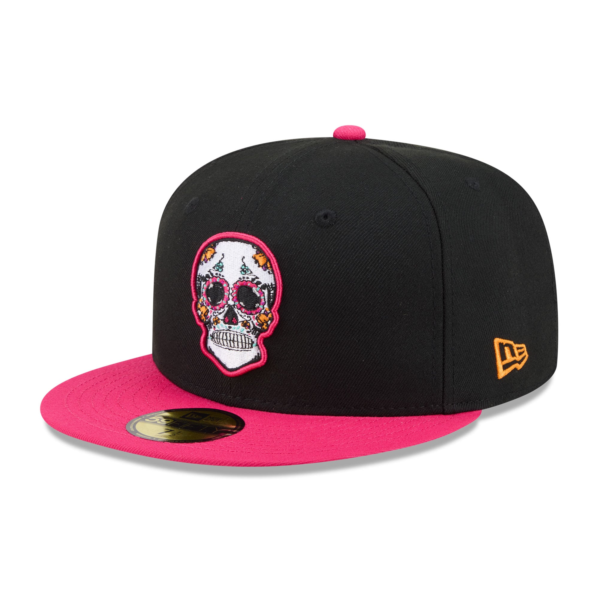 Casquette ajustée New Era 59FIFTY pour homme, noire et rose, Arizona Cardinals, Jour des Morts