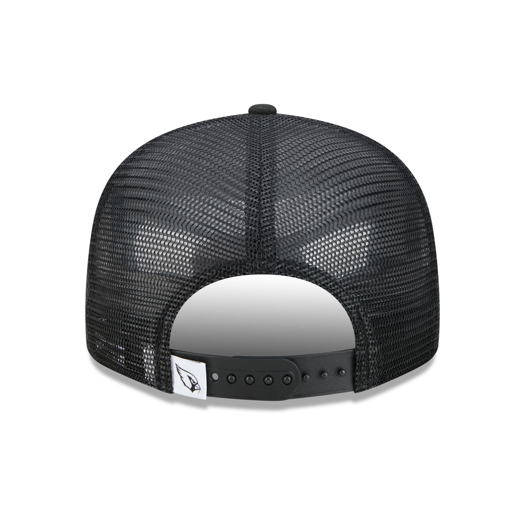 Casquette trucker snapback New Era 9FIFTY noire et blanche Arizona Cardinals pour homme