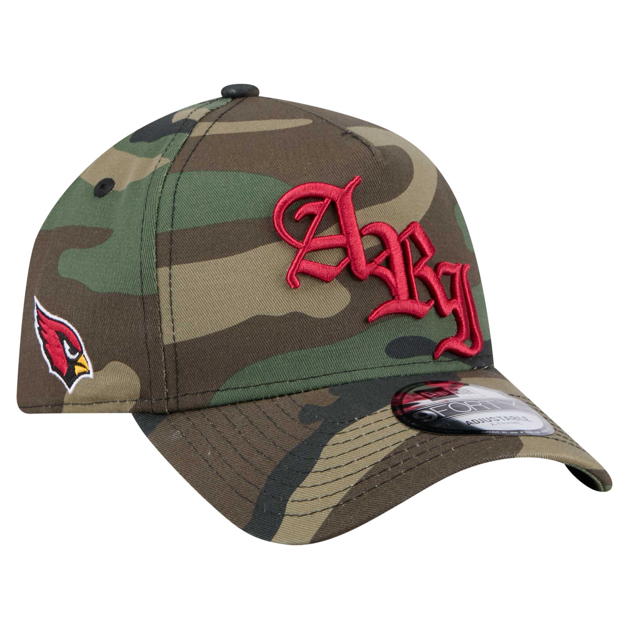 Casquette ajustable New Era Arizona Cardinals Mystic Camo A-Frame 9FORTY pour homme
